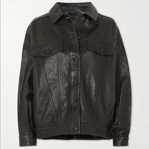 NWOT J Brand Drew Leather Oversized Jacket